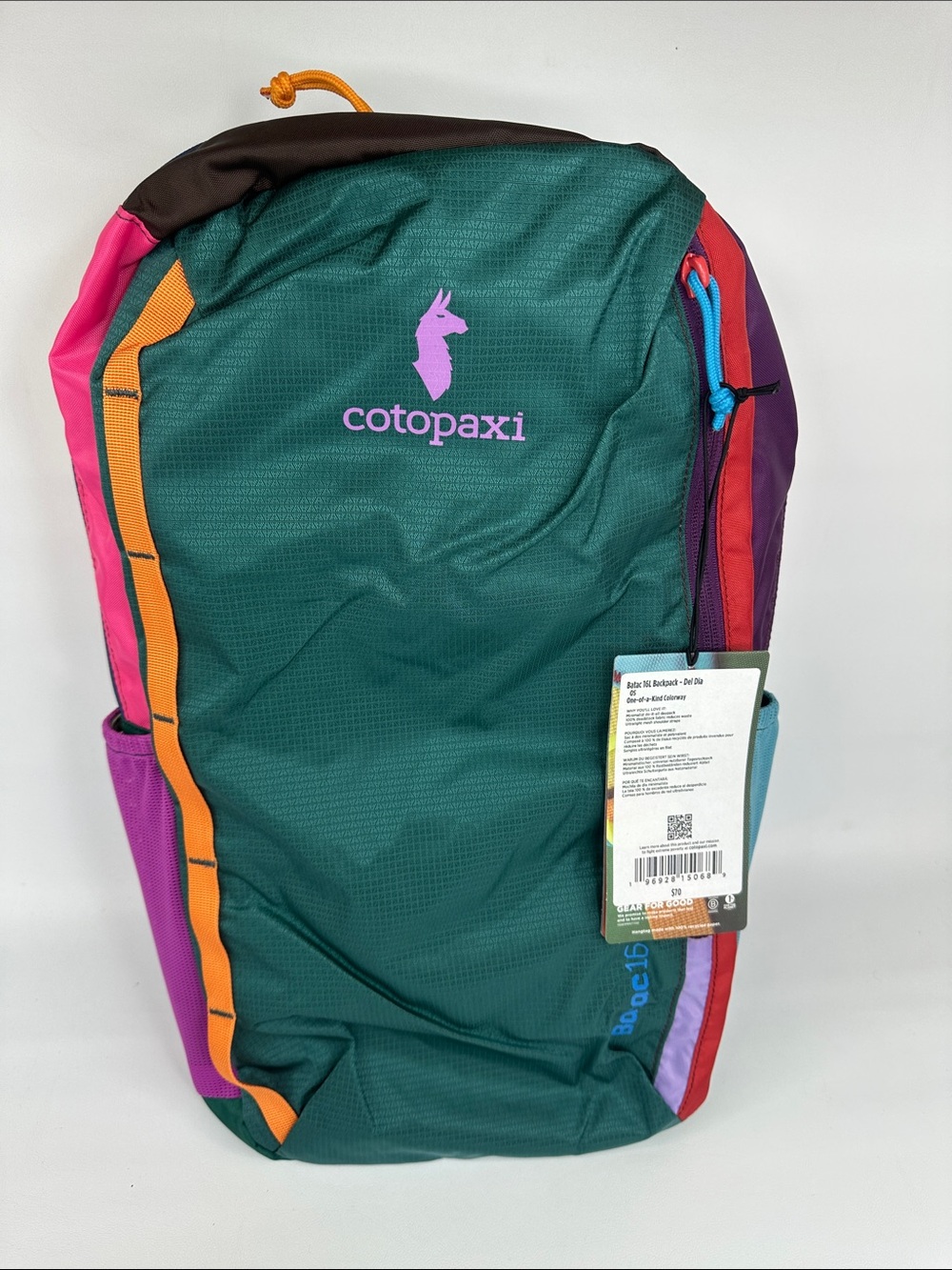 Rare Cotopaxi Batac Del Día 16L Backpack One-of-a-Kind Multicolor Lightweight